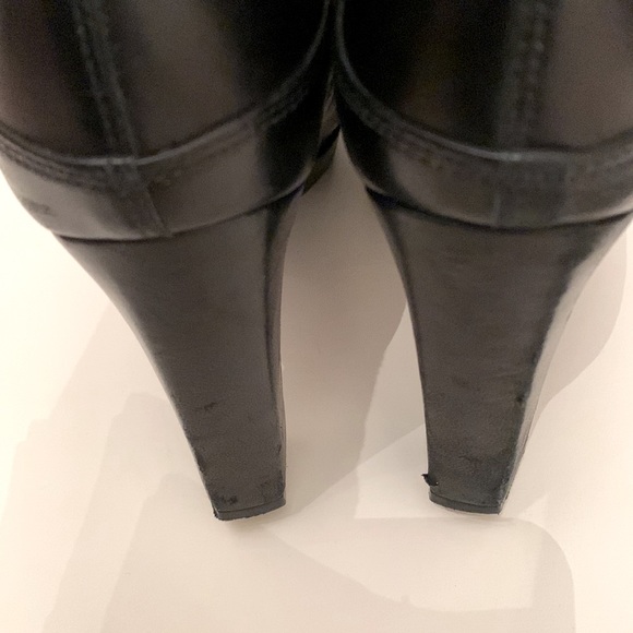 Stuart Weitzman Black Tall Platform Chunky Heel Soft Leather Knee Boot Celeb 🖤 - Picture 9 of 16